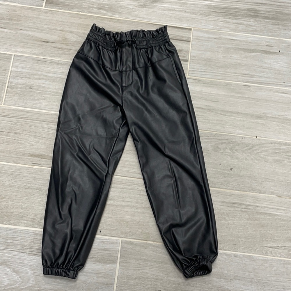 Girls Zara leather pants size 7